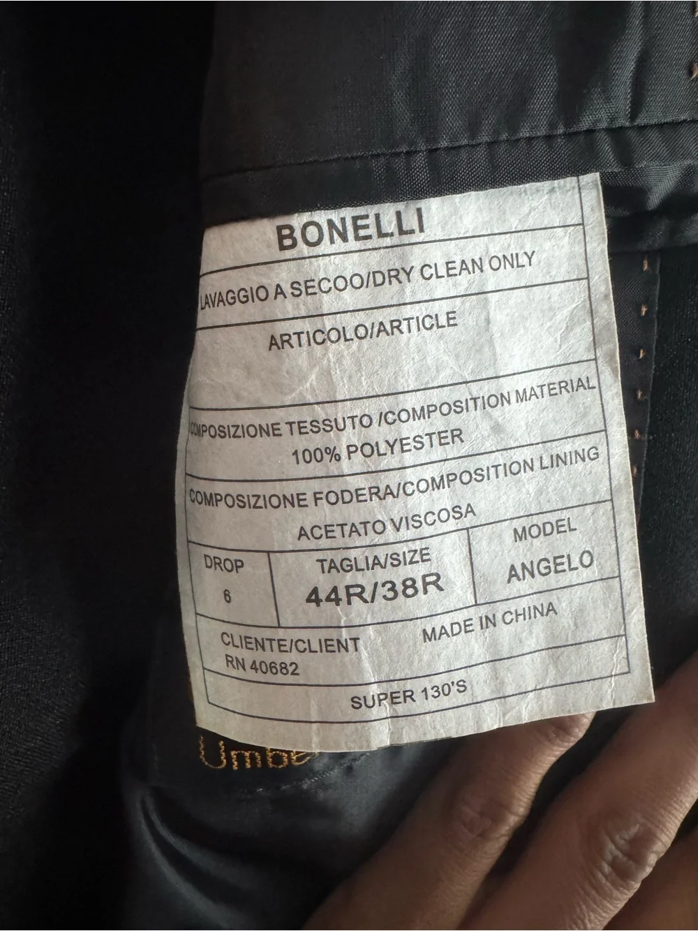 Men's Black Two-Button Blazer